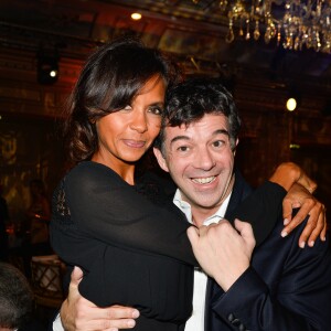 Karine Le Marchand et Stéphane Plaza - Dîner de gala de la première édition des prix "les Stéthos d'Or" en faveur de la Fondation pour la recherche en physiologie dont le docteur Frédéric Saldmann est le directeur scientifique à l'hôtel George V à Paris le 13 mars 2017. © Coadic Guirec/Bestimage