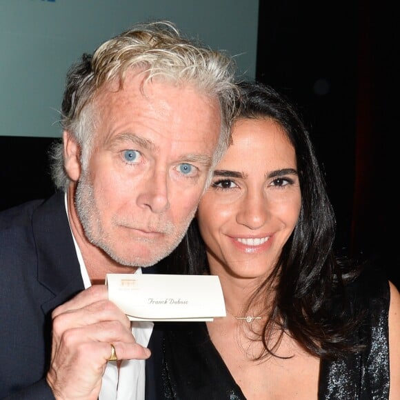 Franck Dubosc et sa femme Danièle - Dîner de gala de la première édition des prix "les Stéthos d'Or" en faveur de la Fondation pour la recherche en physiologie dont le docteur Frédéric Saldmann est le directeur scientifique à l'hôtel George V à Paris le 13 mars 2017. © Coadic Guirec/Bestimage