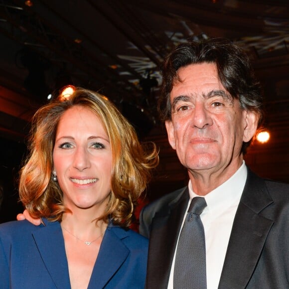 Maud Fontenoy, Luc Ferry - Dîner de gala de la première édition des prix "les Stéthos d'Or" en faveur de la Fondation pour la recherche en physiologie dont le docteur Frédéric Saldmann est le directeur scientifique à l'hôtel George V à Paris le 13 mars 2017. © Coadic Guirec/Bestimage