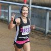 Katie Piper participe à une course à pied en faveur de sa fondation au parc olympique Reine Elisabeth à Londres le 4 mars 2017.