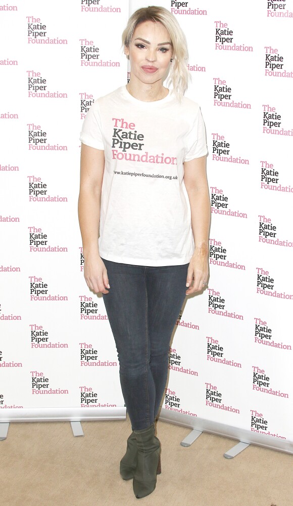 Katie Piper en promotion pour sa fondation "The Katie Piper Foundation Charity" à Londres, le 11 février 2017.