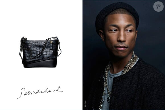 Photo : Le sac Gabrielle de Chanel, et son égérie Pharrell
