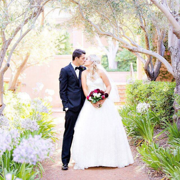 Taylor Fritz et Raquel Pedraza lors de leur mariage le 7 juillet 2016 à Rancho Santa Fe en Californie. Photo Instagram Taylor Fritz.