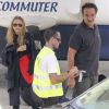 Olivier Sarkozy et sa femme Mary-Kate Olsen - Ashley et Mary-Kate Olsen quittent Saint-Barthélemy après avoir passé quelques jours de vacances à Saint-Barthélemy le 8 janvier 2017 