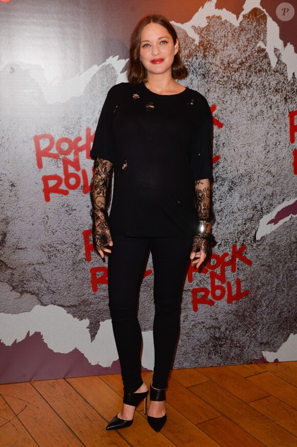 Marion Cotillard enceinte - Avant-première du film "Rock'n Roll" au Pathé Beaugrenelle à Paris le 13 février 2017. © Coadic Guirec / Bestimage