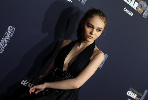 Lily-Rose Depp (robe Chanel) - Photocall de la 42ème cérémonie des Cesar à la salle Pleyel à Paris, le 24 février 2017. © Dominique Jacovides - Olivier Borde / Bestimage