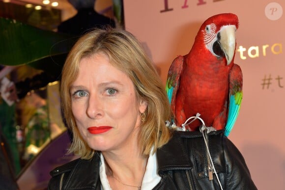Karin Viard - Soirée de réouverture de la boutique "Tara Jarmon" sur les Champs-Élysées à Paris, le 16 mars 2017. © Coadic Guirec/Bestimage