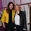 Doria Tillier et Karine Viard - Soirée de réouverture de la boutique "Tara Jarmon" sur les Champs-Élysées à Paris, le 16 mars 2017.