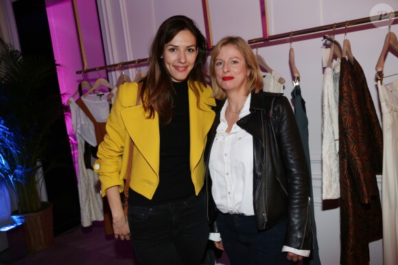 Doria Tillier et Karine Viard - Soirée de réouverture de la boutique "Tara Jarmon" sur les Champs-Élysées à Paris, le 16 mars 2017.
