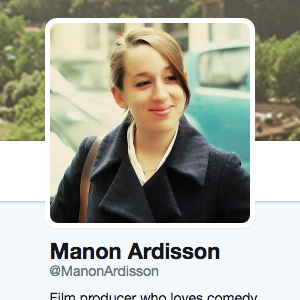 Capture du profil de Manon Ardisson sur Twitter.