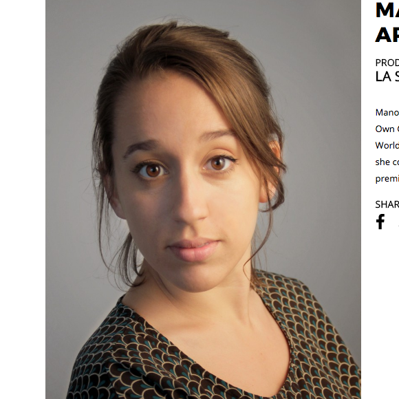 Profil de Manon Ardisson publié sur le site du Festival international du film de Miami en 2016.