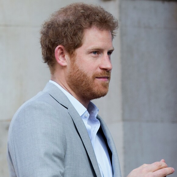 Le prince Harry assiste à la conférence de la Campagne Heads Together sur la santé mentale au Kings College de Londres, Royaume Uni, le 16 mars 2017.