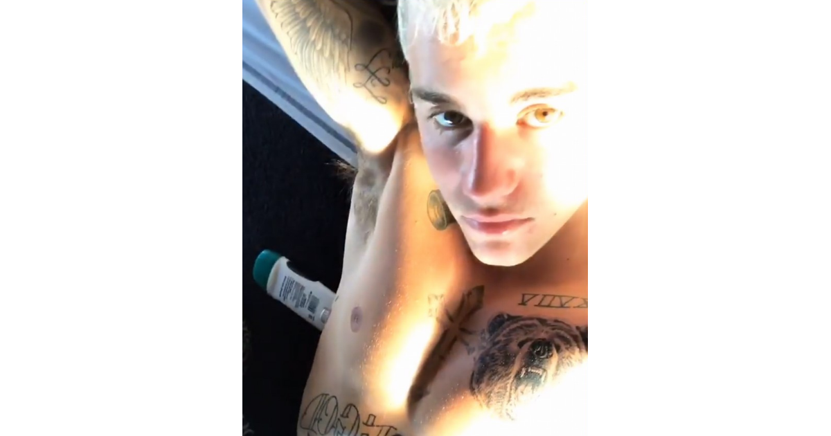 Justin Bieber Dévoile Son Nouveau Gigantesque Tatouage Purepeople