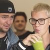 Justin Bieber va déjeuner avec un ami chez Mosman non loin de Sydney, en Australie, le 17 mars 2017