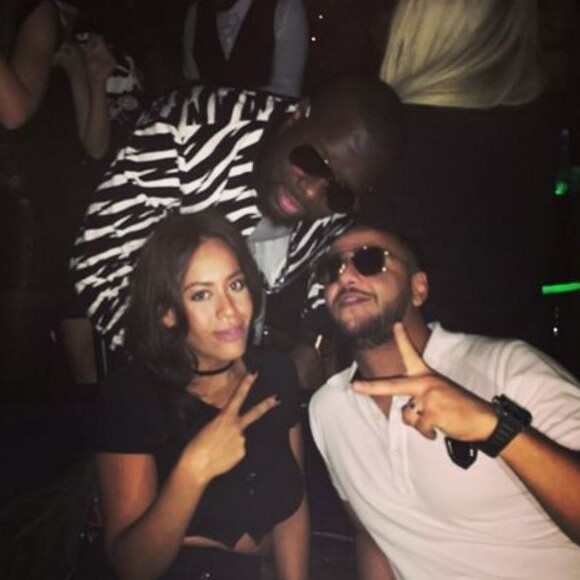 Amel Bent à L'Arc, à Paris, avec Maître Gims et Lacrim le 18 mars 2017.