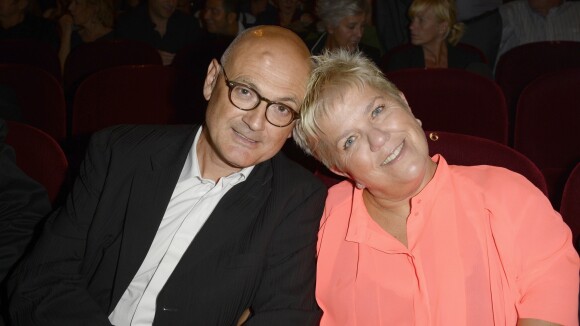 Benoist Gérard donne des nouvelles de sa femme Mimie Mathy dans "C'est au programme", sur France 2, le 21 mars 2017. Photo : BestImage.