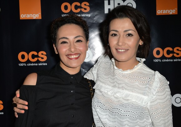 Semi-exclusif - Hedia et Karima Charni - Soirée Orange OCS HBO à l'Arc à Paris le 21 mars 2017. © Veeren/Bestimage