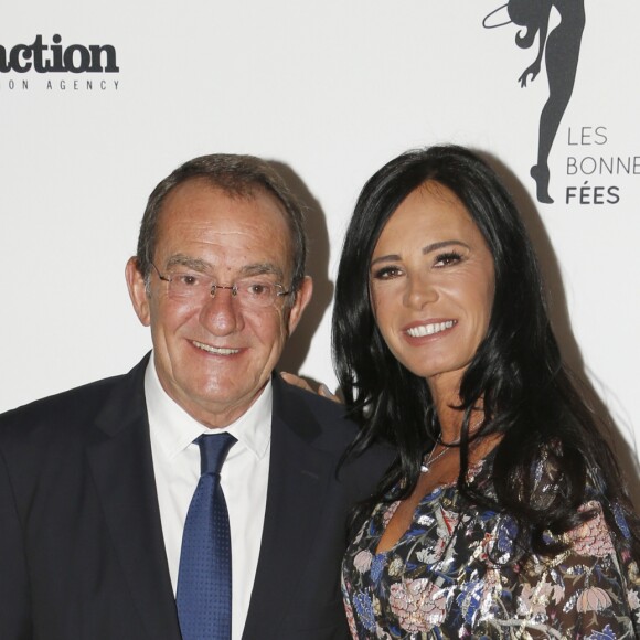 Jean-Pierre Pernaut et sa femme Nathalie Marquay - Gala de charité au profit de l'association "Les Bonnes fées" à l'hôtel d'Evreux, Place Vendôme à Paris, le 20 mars 2017. © Christophe Aubert via Bestimage