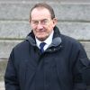 Jean-Pierre Pernaut - Sortie de la cérémonie religieuse des obsèques de Françoise Pernaut (Pillot) en la cathédrale Notre-Dame d'Amiens, France, le 19 octobre 2016, pour l'inhumation au cimetière de Bouvaincourt-sur-Bresle. © Crystal Pictures/Bestimage