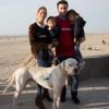 Exclusif - Tiphaine Auzière (la belle-fille du candidat à l'élection présidentielle E.Macron) a organisé le rassemblement "En marche !" à Berck. Elle a défilé avec son mari Antoine, leurs enfants Elise et Aurèle et leur chien Figaro. Le 11 mars 2017 © Alain Rolland / Imagebuzz / Bestimage