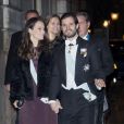 La princesse Sofia (Hellqvist) et le prince Carl Philip de Suède - La famille royale de Suède arrive à l'académie Suédoise en grande tenue à Stockholm le 20 décembre 2016.  Stockholm, 20-12-2016 Swedish Royal Family attend Formal gathering of The Swedish Academy.20/12/2016 - Stockholm