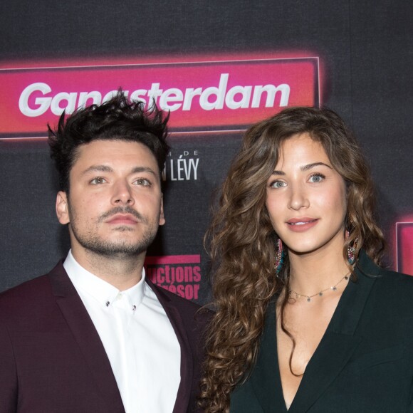 Kev Adams et Manon Azem à l'avant-première du film "Gangsterdam" au cinéma Grand Rex à Paris, France, le 23 mars 2017. © Cyril Moreau/Bestimage