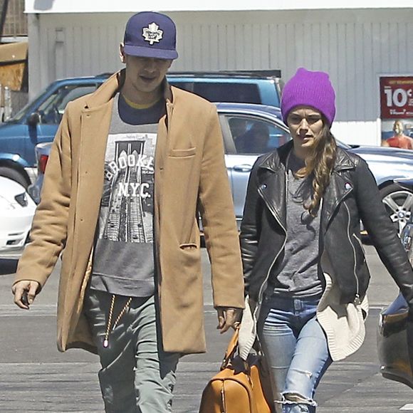 Exclusif - Rachel Bilson et son compagnon Hayden Christensen sont allés déjeuner au restaurant 'Du-Par' à Los Angeles, le 23 mars 2017 © CPA/Bestimage