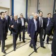 Benoît Hamon, Bernard Cazeneuve, Claude Bartolone et Matthias Fekl - F. Hollande et de nombreux membres du gouvernement ont participé à un hommage républicain à Henri Emmanuelli à Mont-de-Marsan le 25 mars 2017.