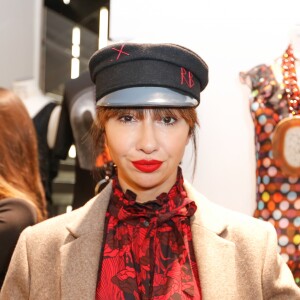 Exclusif - Jackie Cruz - Lancement de la marque de vêtements de cuir "Anthony Delon 1985" chez Montaigne Market à Paris. Le 7 mars 2017 © Philippe Doignon / Bestimage