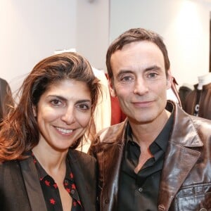 Exclusif - Hoda Roche et Anthony Delon - Lancement de la marque de vêtements de cuir "Anthony Delon 1985" chez Montaigne Market à Paris. Le 7 mars 2017 © Philippe Doignon / Bestimage