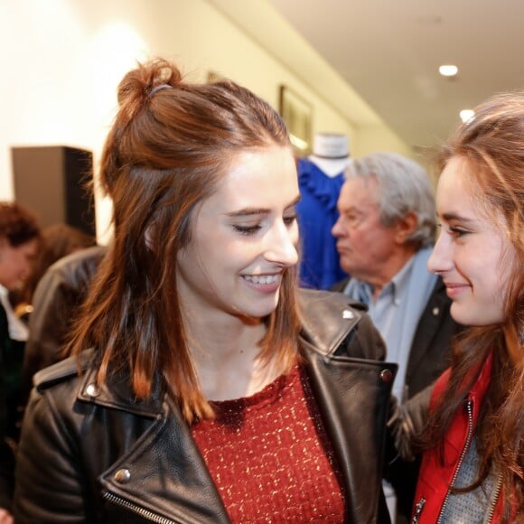 Exclusif - P- Lou et Liv Delon - Lancement de la marque de vêtements de cuir "Anthony Delon 1985" chez Montaigne Market à Paris. Le 7 mars 2017 © Philippe Doignon / Bestimage