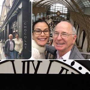 Teri Hatcher et son père ont visité Montmartre, le Sacré coeur, le musée d'Orsay... à Paris. Instagram, mars 2017.