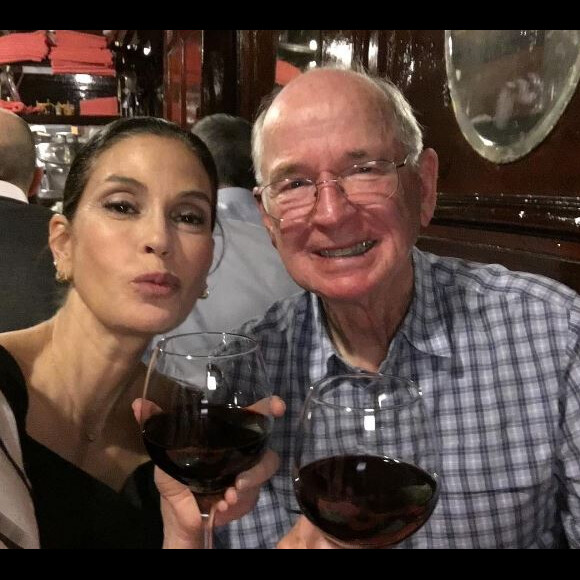 Teri Hatcher et son papa à Paris. Instagram, mars 2017.