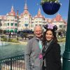 Teri Hatcher et son père Owen à Disneyland Paris. Instagram, mars 2017.