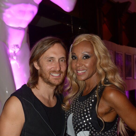 David et Cathy Guetta au Gotha à Cannes le 10 aout 2013.