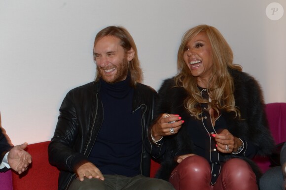David et Cathy Guetta - People à la soirée Renault au mondial de l'auto à la porte de Versaillesà Paris, le 27 septembre 2012.