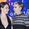 Juliette Binoche (habillée en Dior) et Scarlett Johansson - Avant-première du film "Ghost in the Shell" au Grand Rex à Paris, le 21 mars 2017. © Olivier Borde/Bestimage "Ghost In The Shell"