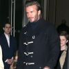 Harper et Cruz - David Beckham en famille avec ses enfants à New York le 12 février 2017.