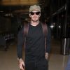 David Beckham arrive à l'aéroport de LAX à Los Angeles, le 2 février 2017.