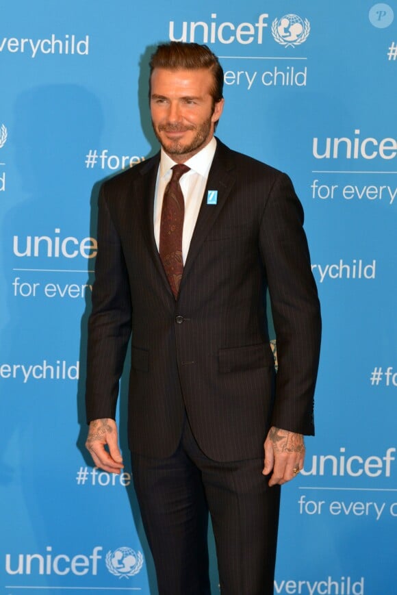 David Beckham - Soirée de gala des 70 ans de l'UNICEF à New York le 12 décembre 2016.