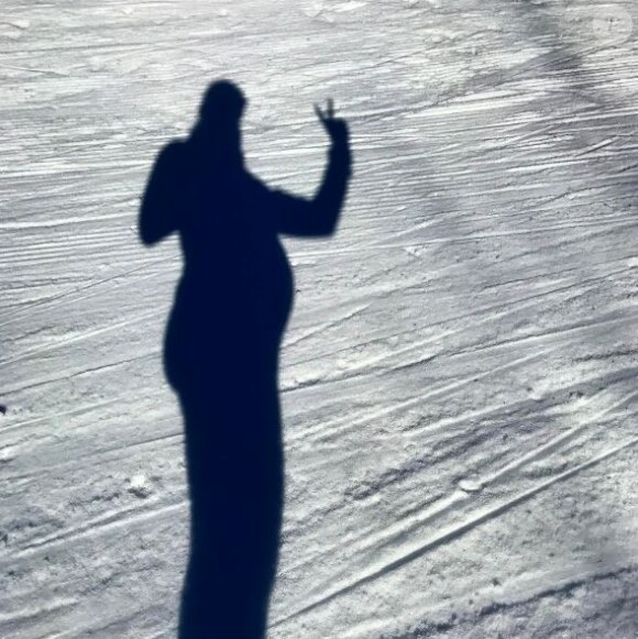 Anouk Faivre-Picon sur les skis, à quelques semaines de son accouchement.