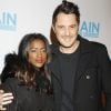 Vincent Cerutti et sa compagne Hapsatou Sy lors de l'avant-première du film "Demain tout commence" au Grand Rex à Paris le 28 novembre 2016.