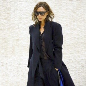 Victoria Beckham arrive à l'aéroport de JFK à New York, le 13 mars 2017 © Charles Guerin/Bestimage