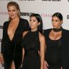 Khloe Kardashian, Kourtney Kardashian, Kim Kardashian enceinte, Kris Jenner, Kylie Jenner à la soirée du 50ème anniversaire de la revue féminine ‘Cosmopolitan' à West Hollywood, le 12 octobre 2015