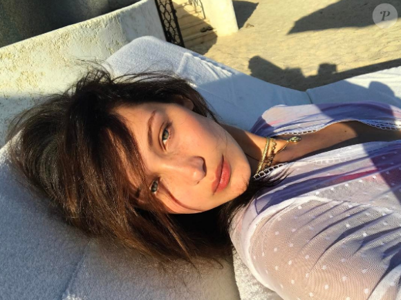 Bella Hadid lors de ses vacances au Mexique, photo publiée sur Instagram le 2 avril 2017