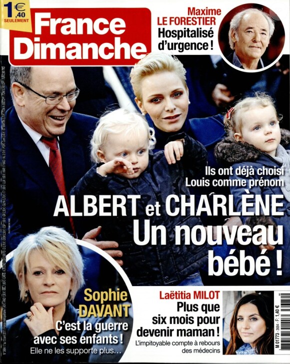 Magazine "France Dimanche" en kiosques 7 avril 2017.
