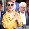 Céline Dion quitte son hôtel à Paris accompagnée de son nouveau manager Aldo Giampaolo le 21 juin 2016.