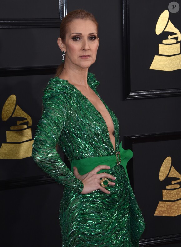 Celine Dion à la 59ème soirée annuelle des Grammy Awards au théâtre Microsoft à Los Angeles, le 12 février 2017 © Chris Delmas/Bestimage