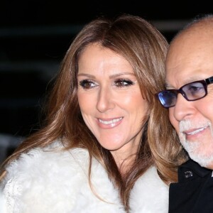 Céline Dion et Rene Angelil quittent leur hotel pour se rendre sur le plateau de l'emission TV "Vivement Dimanche" a Paris. Le 13 novembre 2013.