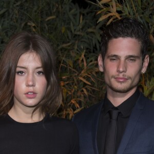 Adèle Exarchopoulos et son compagnon Jérémie Laheurte - Soirée "Dior et Elle magazine" à l'occasion du 67ème festival du film de Cannes à Cannes le 18 mai 2014.